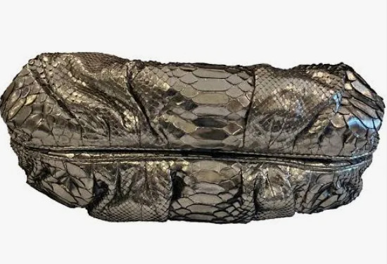 Zagliani Large Python Tote - image 6