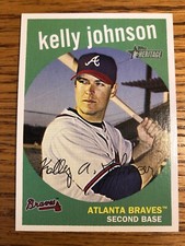 Kelly Johnson 2008 Topps Heritage Braves Card #307  *2693*