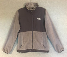 The North Face Fleece Jacket Womens Small Full Zip Polartec Gray Mock Neck Logo