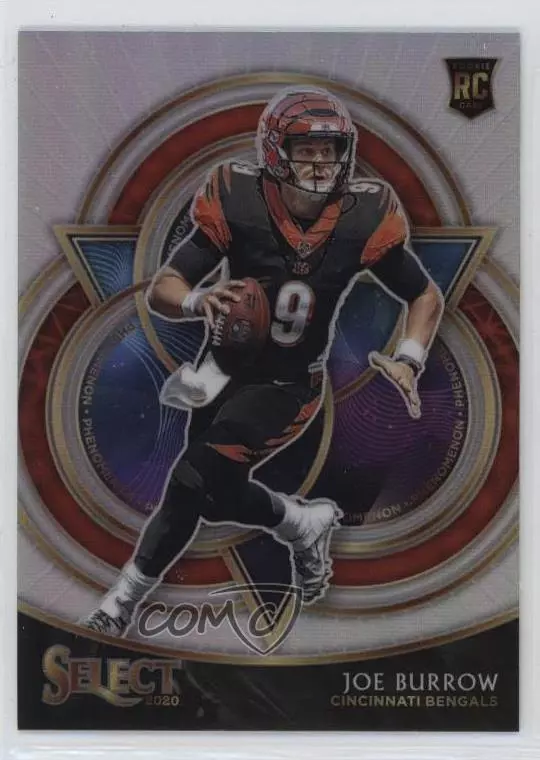 2020 Panini Select Phenomenon Silver Prizm Joe Burrow #P18 Rookie RC