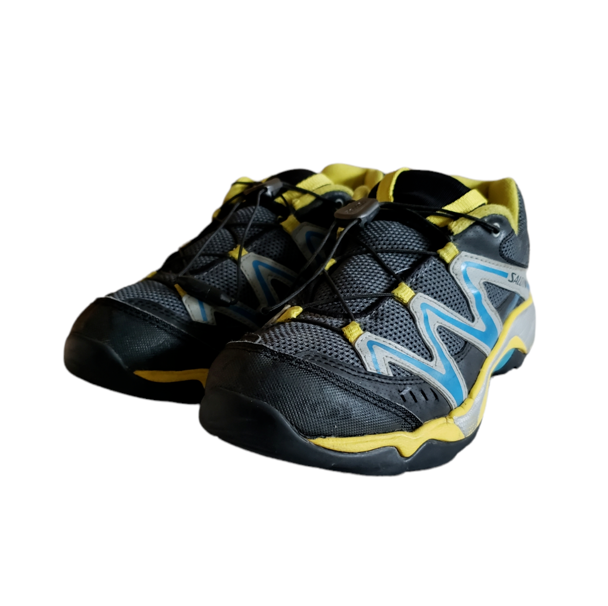 Scarpe da trekking basse Salomon ragazzo XA Pro 3D nero verde blu 356913 taglia 5