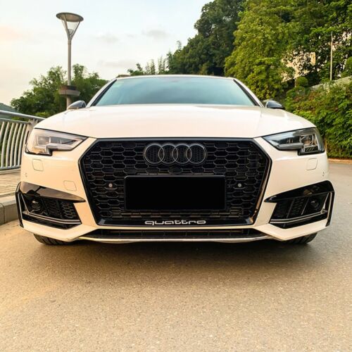 Cubierta de luz antiniebla delantera S4 negro brillante para Audi A4 B9 Sline / S4 2016-2018 - Imagen 4 de 10