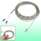 K Typ 500 Celsius Grad 6mm Gewinde Schrauben Thermoelement Sonde Sensor 5 Meter