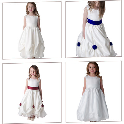 Mädchen Amelia Kleid Hochzeit Blume Mädchen Taufen Brautjungfer Party Abschlussball