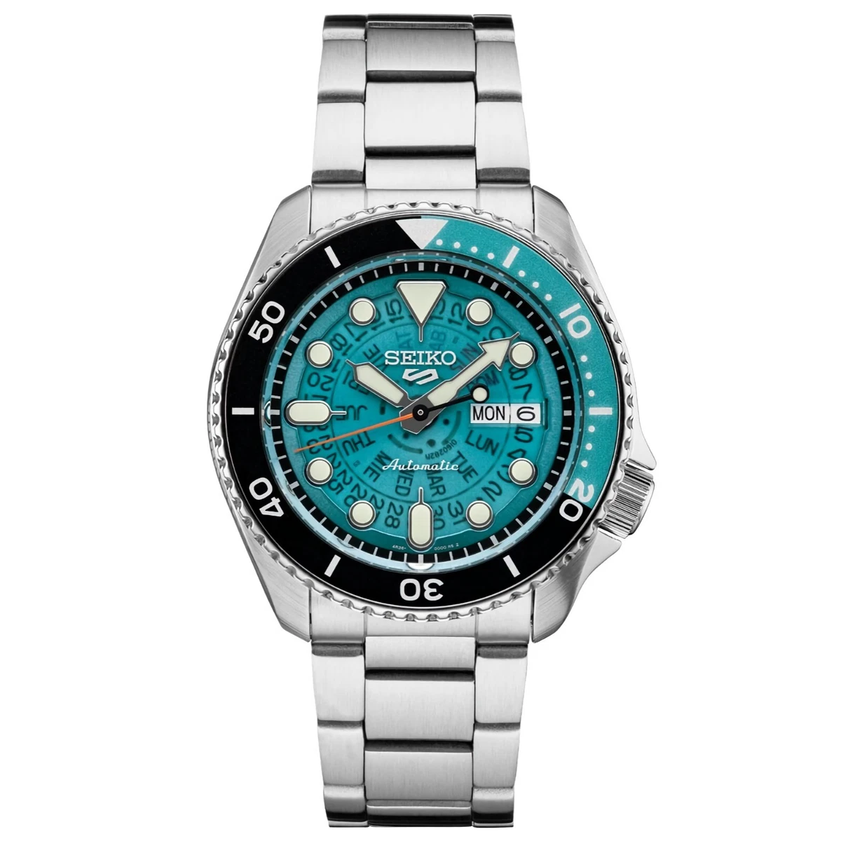 SEIKO 5 SRPJ45K1 SKX Sports Style Blue Translucent Dial Day Date