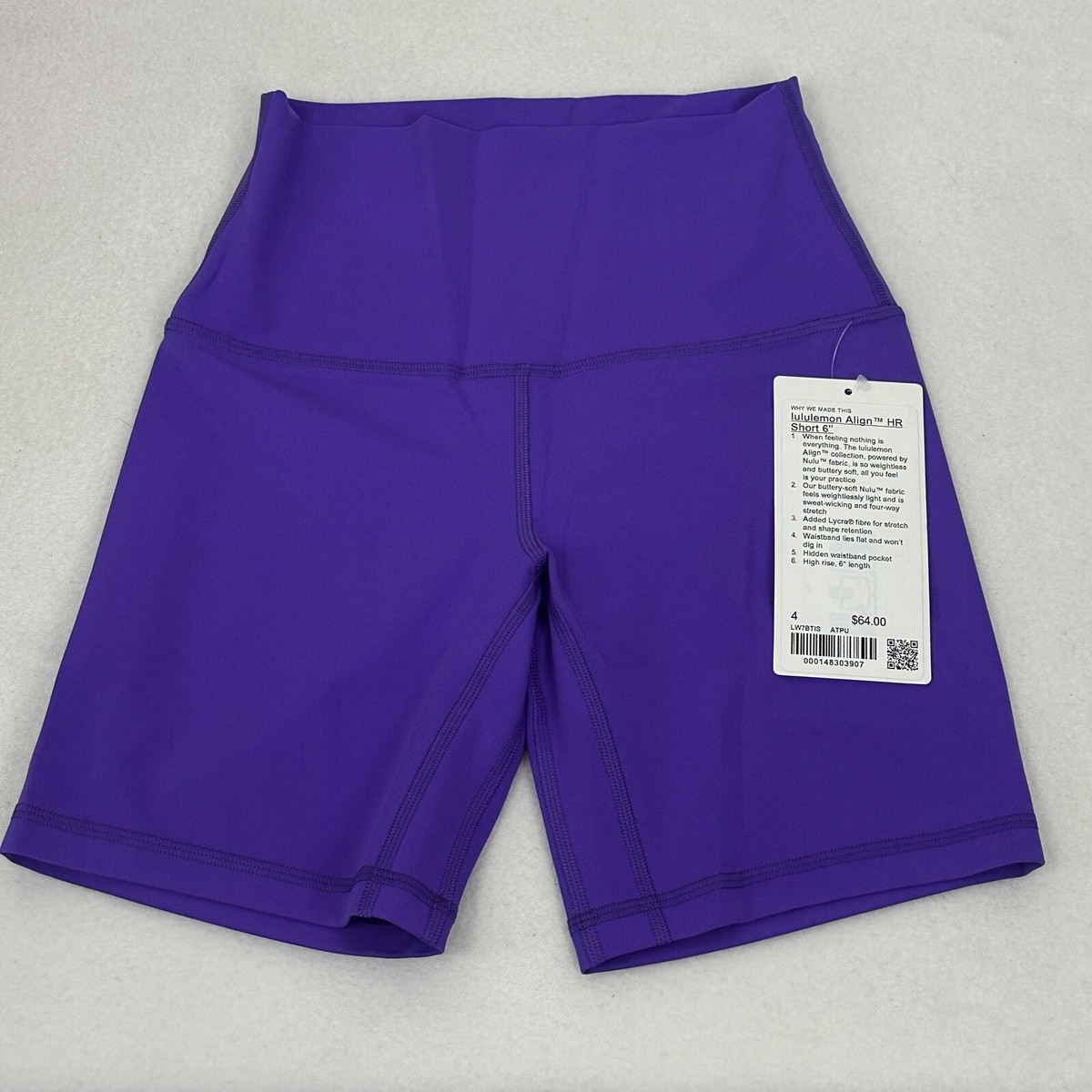 新品未使用 lululemon 半袖 サイズ 6 Lululemon ルルレモン 半袖 クロップド丈 Tシャツ サイズ6
