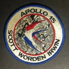 Vintage NASA Apollo XV 15 - Scott Worden Irwin Embroidered Patch 
