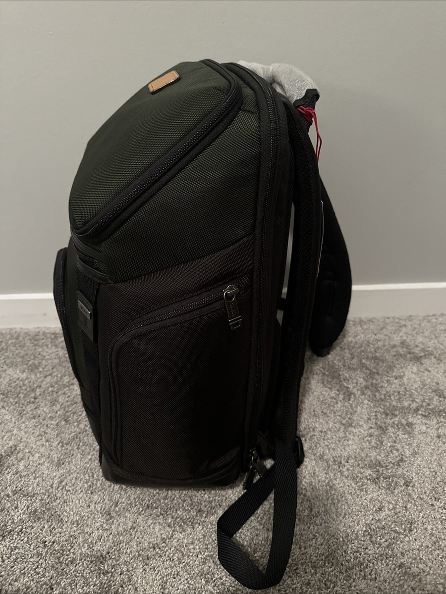 TUMI 144985 PHINNEY BLACK/GREEN WITH GUNMETAL HARDWARE LARGE