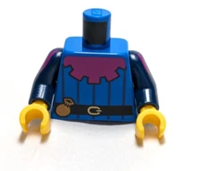 Lego - Minifigure Torso - Blue Pink, Belt, Pouch, Medieval, Castle