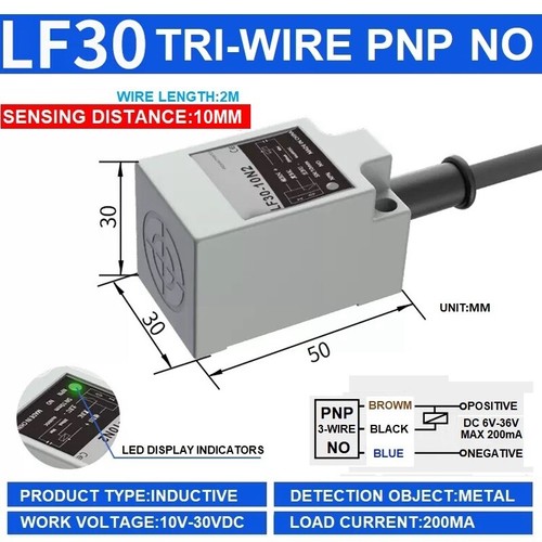 Square Proximity Switch NPN Sensor TL-Q5MC1DC 24VTri-wire Metal Induction Switch - Picture 33 of 55