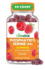 Lifeable Phosphatidylserine Gummies PS | 150mg | Great Tasting Focus Suppleme...