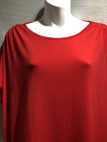 CAMICETTA ROSSA LIPSY A MANICHE CORTE TAGLIA 18/46 (WT334) - Foto 2 di 11