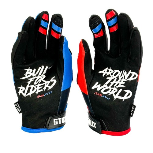 Stux SM Pro Gloves - Red & Blue (Adult) - Picture 2 of 4