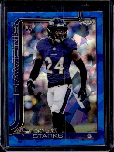 2025 Topps Chrome Sapphire Malaki Starks RC Rookie #347 Ravens