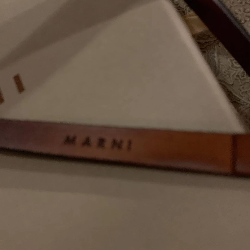 Gargantilla MARNI Collar Bijou Metal Círculo Tono Dorado Transparente Con Caja Foto 2 de 4