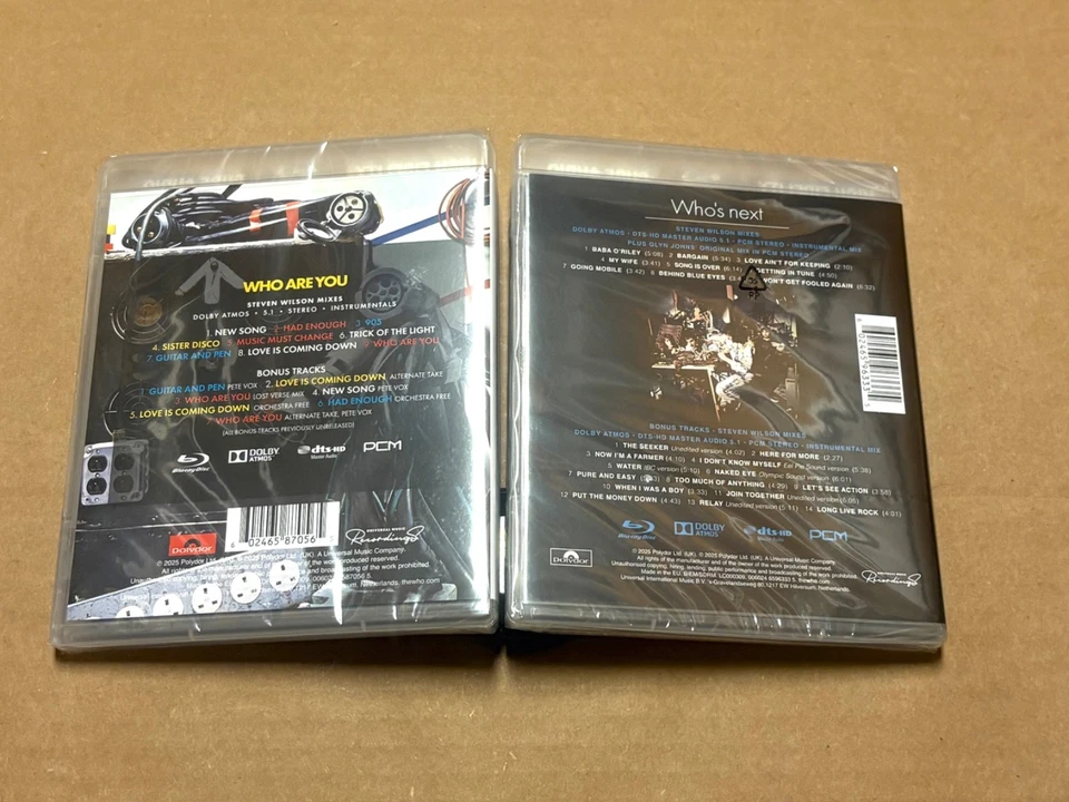 The Who 'Who's Next' & 'Who Are You' Blu-Ray Atmos, 5.1, Stereo Bonus Sealed New - Image 2 of 4