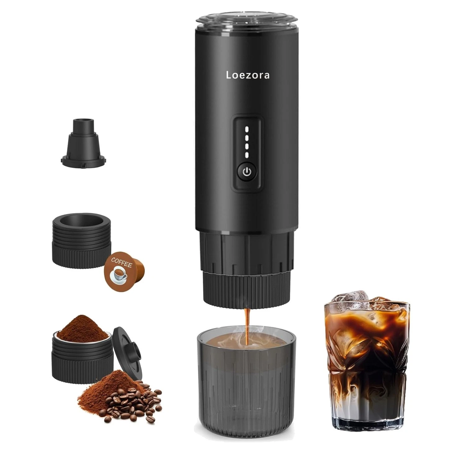 Compact Stainless Steel Espresso Maker: Fast Self-Heating for Barista Quality