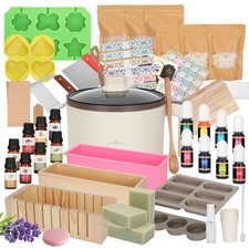 112-Piece DIY Soap Making Kit for Adults, Homemade Soap Kit Includes a Soap M...