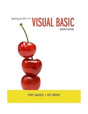 Starting Out With Visual Basic, Irvine, Kip,Gaddis, Tony, Very Good Book
