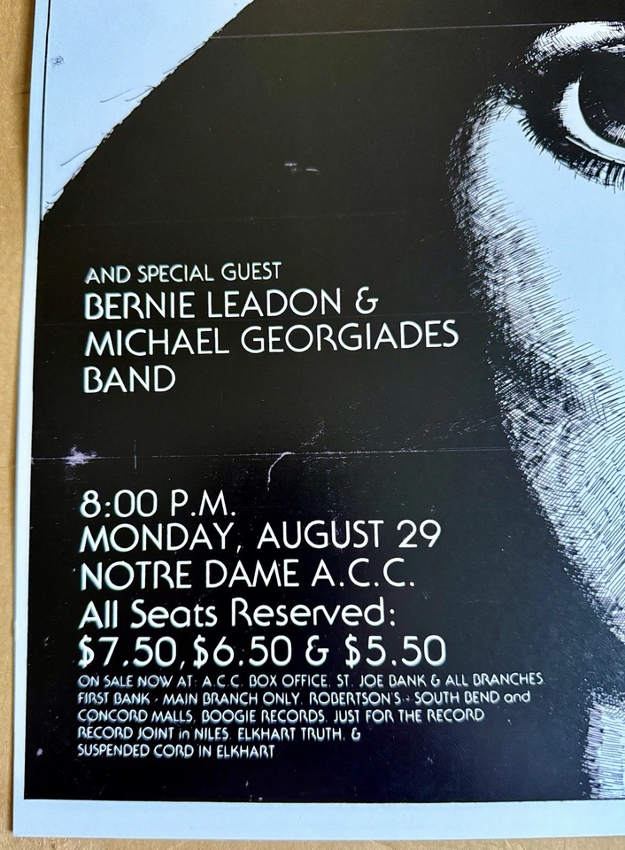 Linda Ronstadt Concert Poster-Notre Dame ACC Ltd Edition - Image 3 of 3