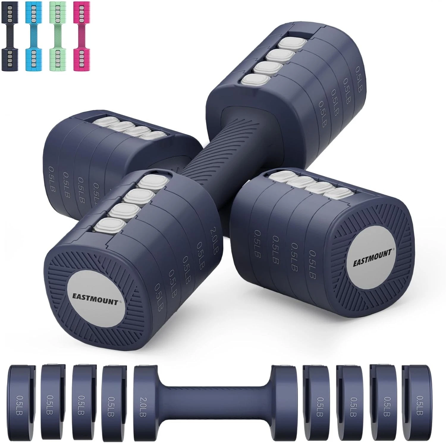 12LB Adjustable Weight Dumbbells Set of 2 8 in 1 Hand Dumbbell Weights
Opens in a new window or tab