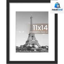 11x14 Picture Frame, Display Pictures 8x10 wi...