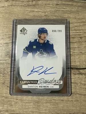 2024-25 SP Authentic Curated Signatures Danton Heinen #SPC-DH AU /299