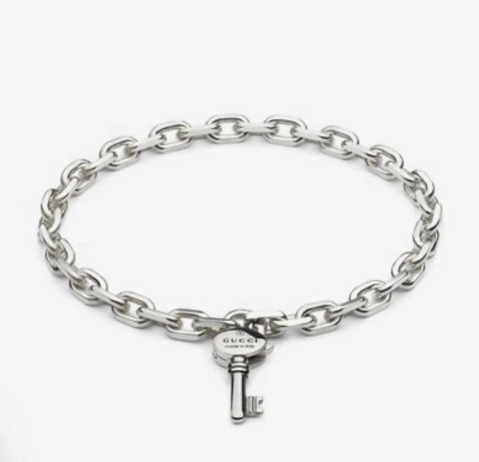Armband Gucci Dame Trademark in Silber OVP
