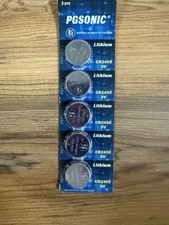 KEY FOB Lithium Batteries CR2450 3V 5-Pack PGSonic New Sealed Exp. 12/2028