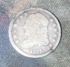 1835 Philadelphia Mint Silver Capped Bust Half Dime 5c Coin