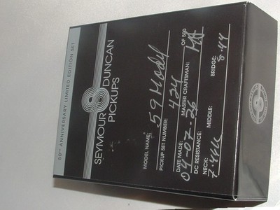 Seymour Duncan 50th Anniversary 59 Model Humbucker Set (Zebra) Set #424