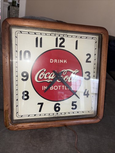 1930s Coca Cola Clock, Runs Great