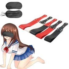 2Pcs/Set Leather Spanking Paddle Eye Mask Fetish Beat Bdsm Kit Submissive Slave