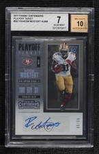 2017 Panini Contenders Playoff Ticket 68/99 Raheem Mostert #297 BGS 7 Auto 6lj