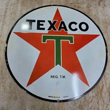 TEXACO STAR 29 X 29 INCHES PORCELAIN ENAMEL SIGN
