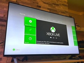 Xbox 360 S Console with Controllers, Cables, and Box