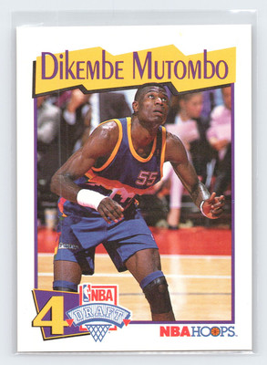1991-92 Hoops McDonald's #48 Dikembe Mutombo