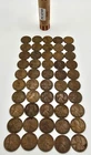 One Roll of 50 1917 P Lincoln Wheat Cent VF/VF+ Circ Copper Penny Type Coin