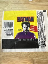 1989 Topps Yellow Batman Movie EMPTY Wax Pack...
