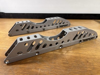 Risport Italian Aluminum Artistic Inline Skate Frames Chassis Pair 13.5  Used