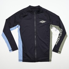 Rip Curl Kids Eternal Shred Zip Up Rash Guard Long Sleeve UPF 50 Size 16 XL