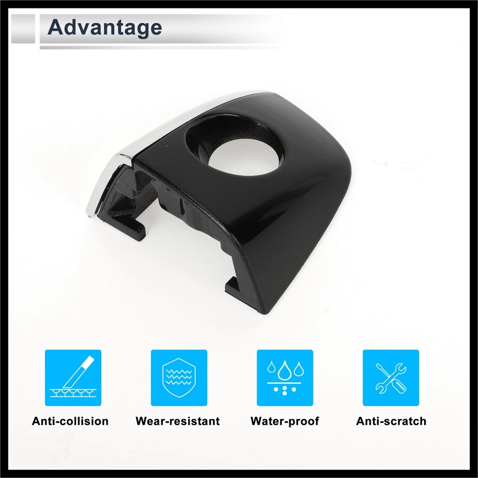 Tapa de bloqueo de manija de puerta delantera izquierda para Audi Q5 8R 13-17 8T0837879 negro Foto 3 de 4