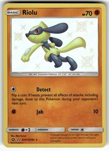 Riolu SV21/SV94 Hidden Fates Shiny Vault Holo