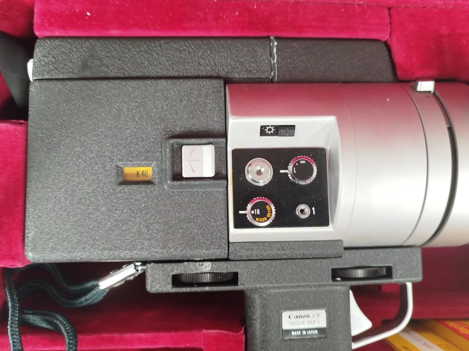 CANON C-8 CAMERA SUPER 8 Auto zoom 1218 Mallette Kodachrome 40 (1982) Video Q5 - Photo 3/4
