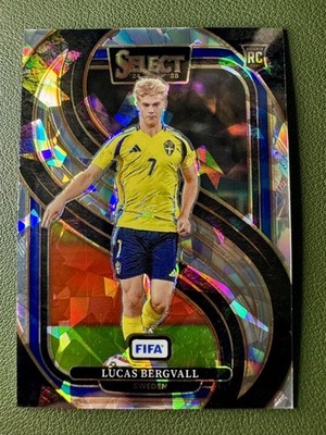Lucas Bergvall - 2024-25 Panini FIFA Select Cracked Ice RC - Tottenham 