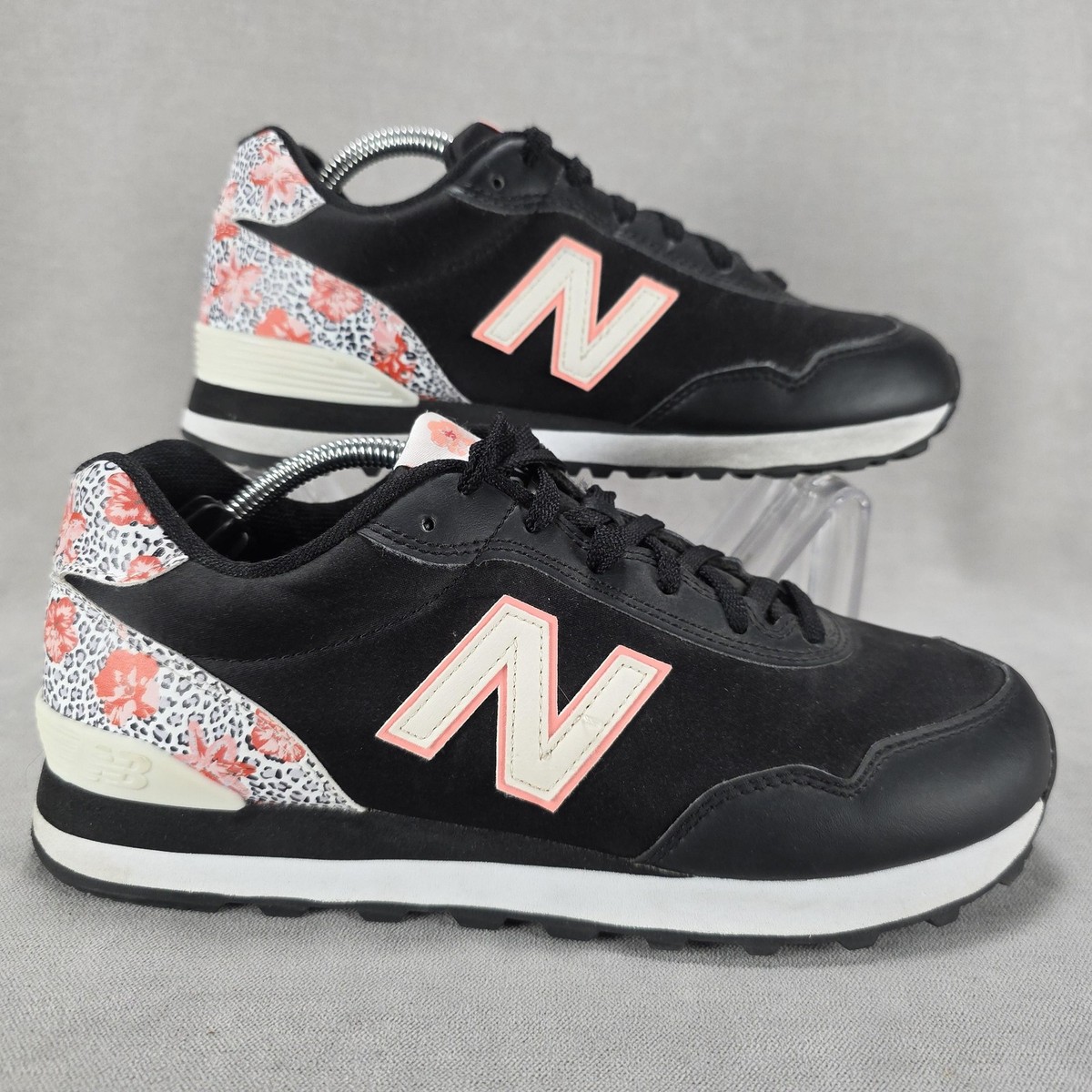 New Balance 515 Shoes Womens Size 8.5 Black Floral Sneakers 