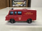 NICE Lesney Matchbox diecast car #57 LAND ROVER FIRE TRUCK Kent Fire Brigade