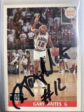 Alabama Basketball Gary Waites Signed card 