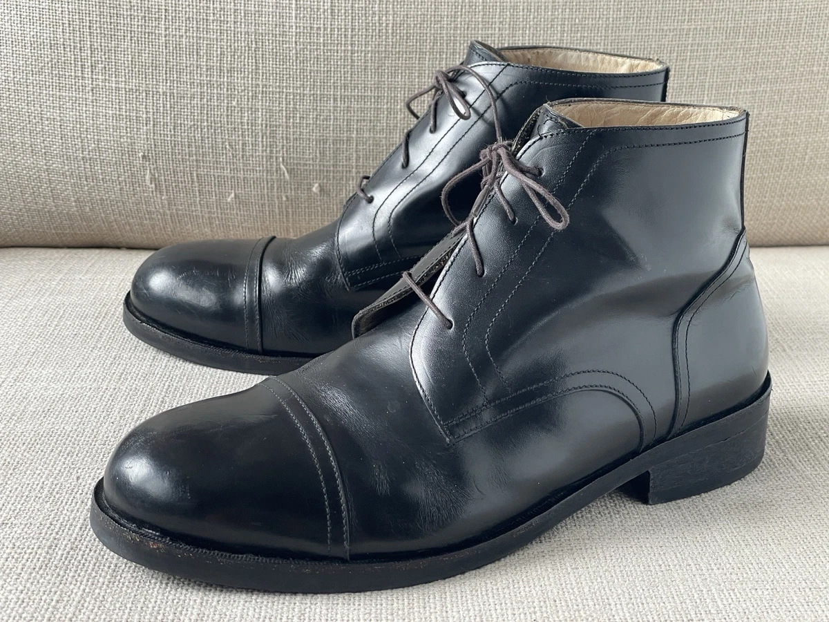 Giorgio Armani Men’s Size 11 Pebbled Leather Chukka Boots X2M236 Made In Italy ARMANI Boots products for sale | eBay main image 2