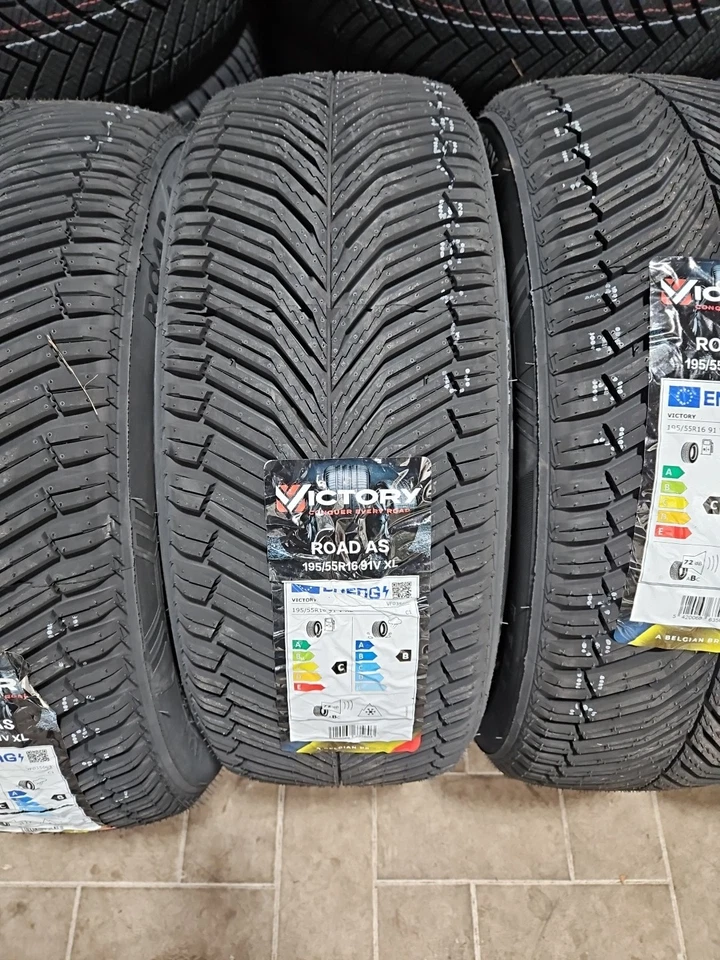 4 PNEUMATICI AUTO 195/55 R16 91V XL VICTORY  ALLSEASON M+S 4 STAGIONI DOT 2025 - Immagine 4 di 4